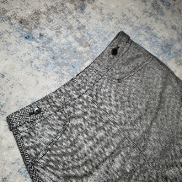 Madewell Herringbone Assembly A-Line Wool Blend Mini Skirt Size 2 - Picture 2 of 11